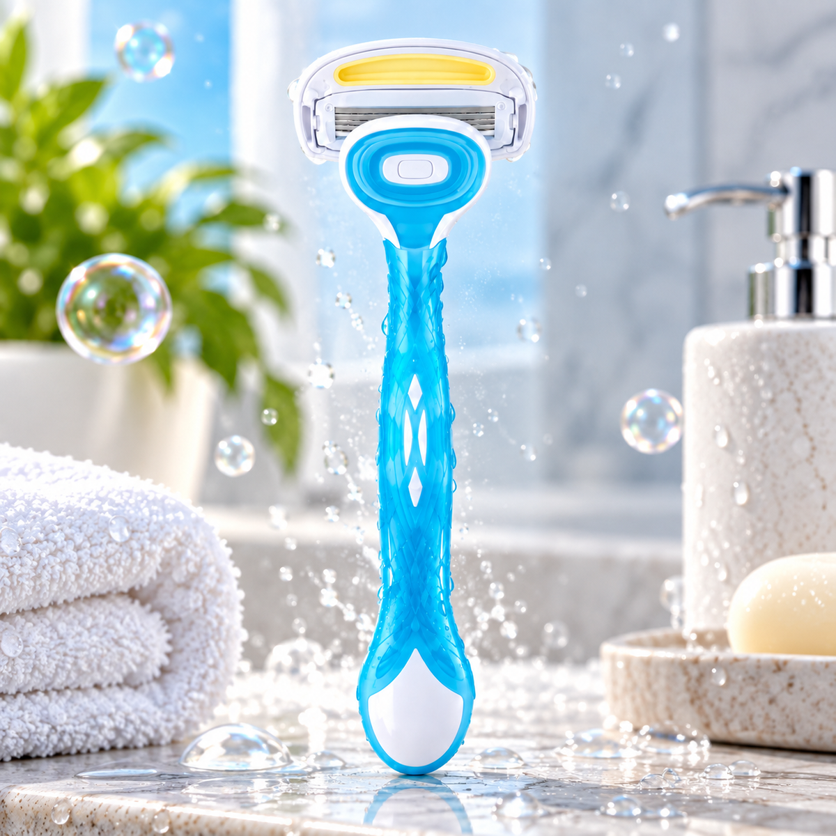 Premium 5-Blade Women’s Razor | Flexible Moisturizing Shaver_2