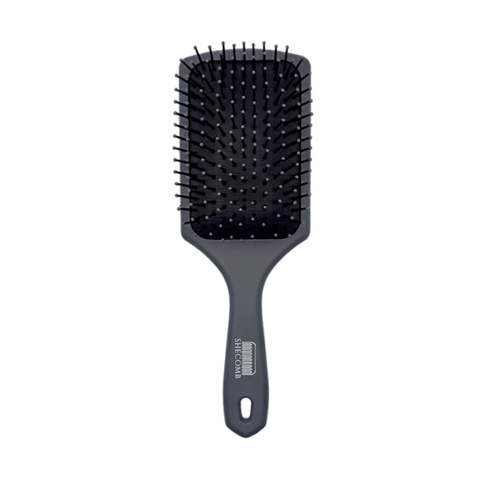 Slate Gray Paddle Brush – Smooth Daily Care