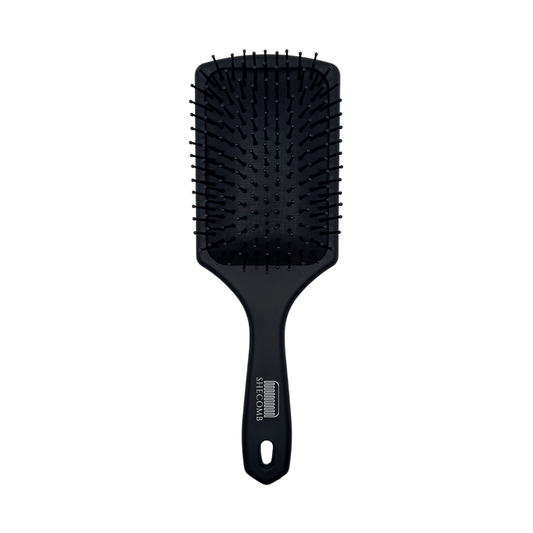 Matte Black Paddle Hair Brush – Smooth Detangling Edition