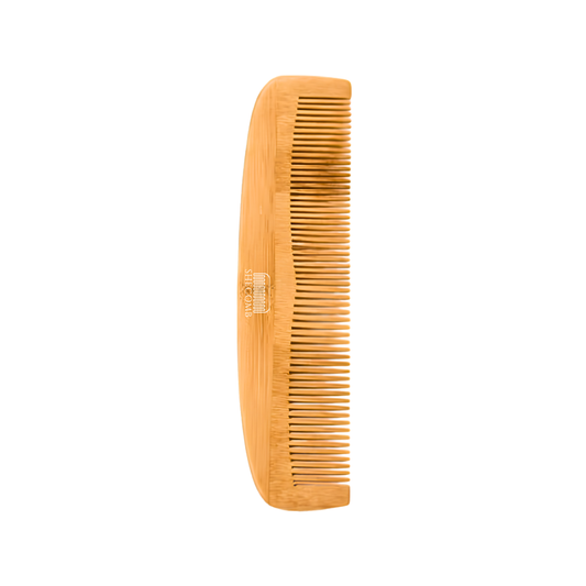 Natural Bamboo Fine-Tooth Comb – Precision Styling