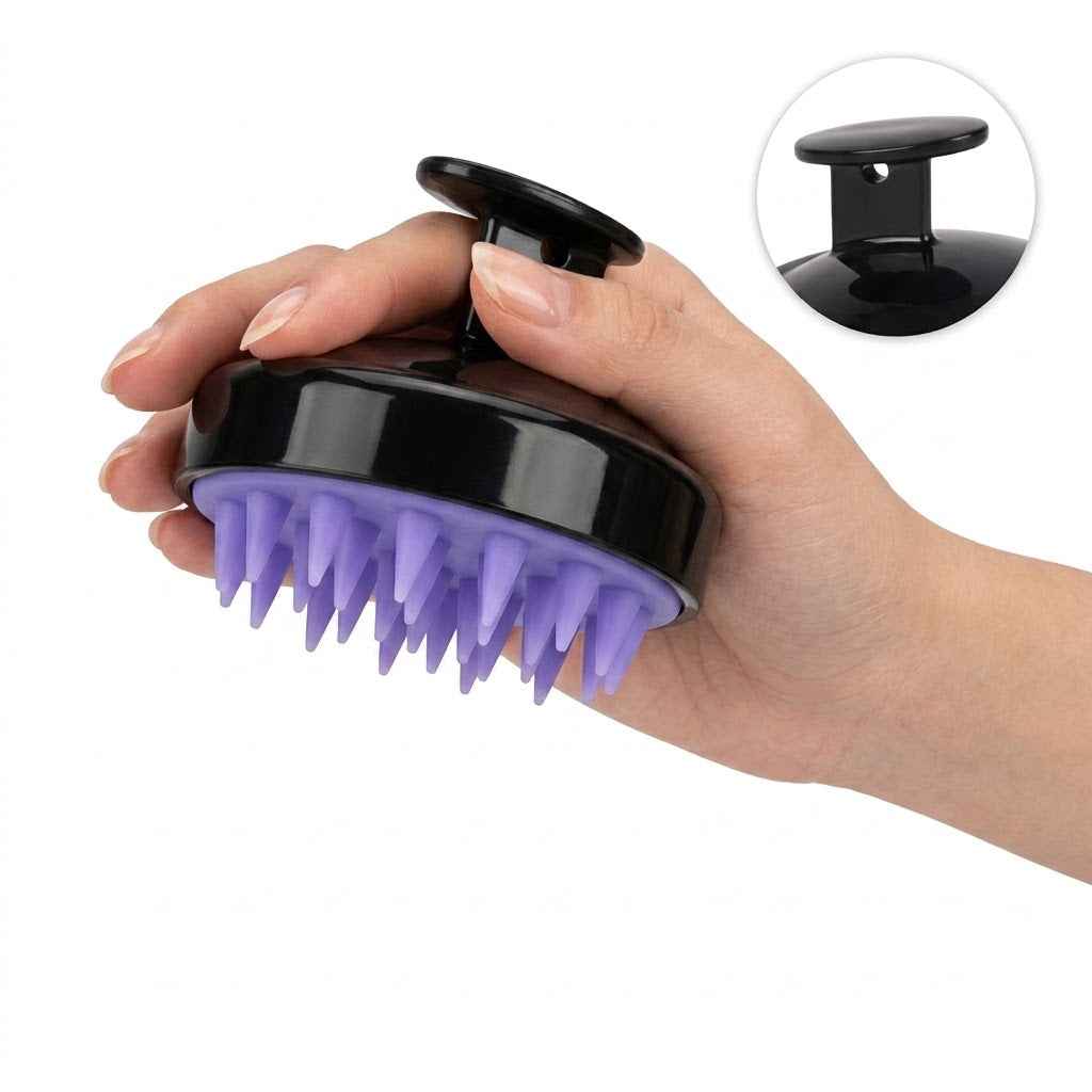 Silicone Scalp Massager & Shampoo Brush – Deep Cleansing & Gentle Massage