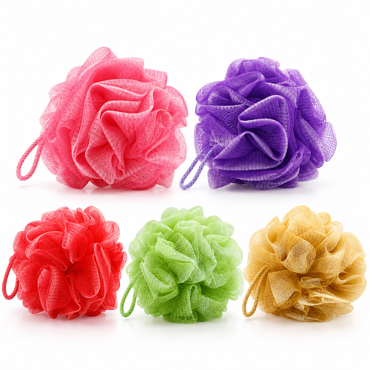 Exfoliating Mesh Bath Loofah | Soft Shower Pouf