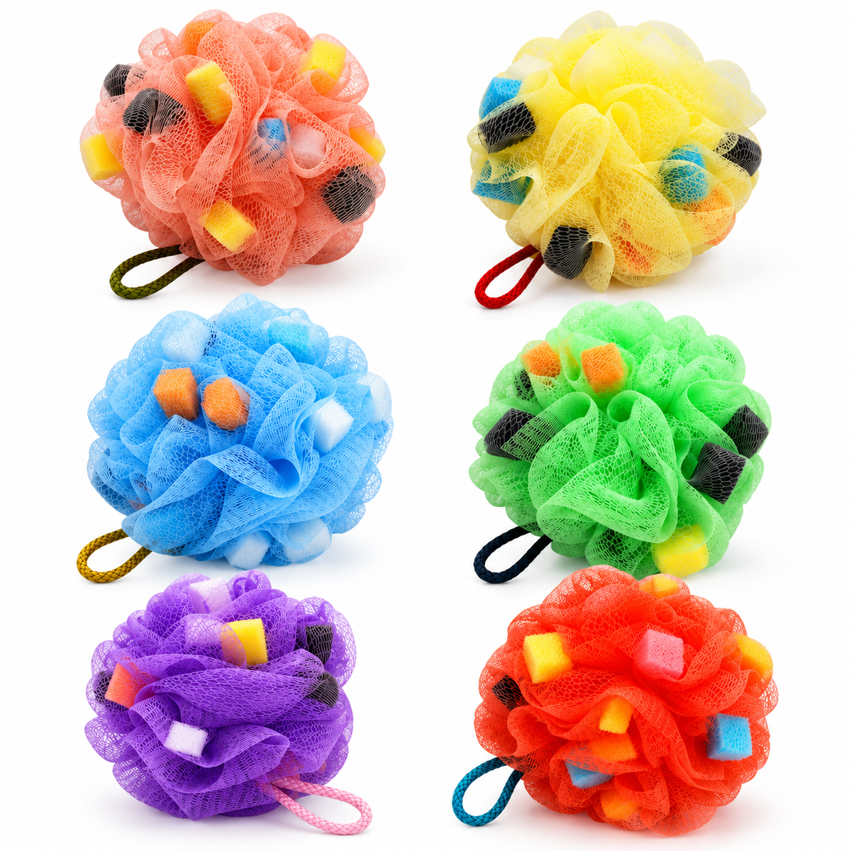 Exfoliating Sponge Mesh Bath Loofah | Body Scrubber