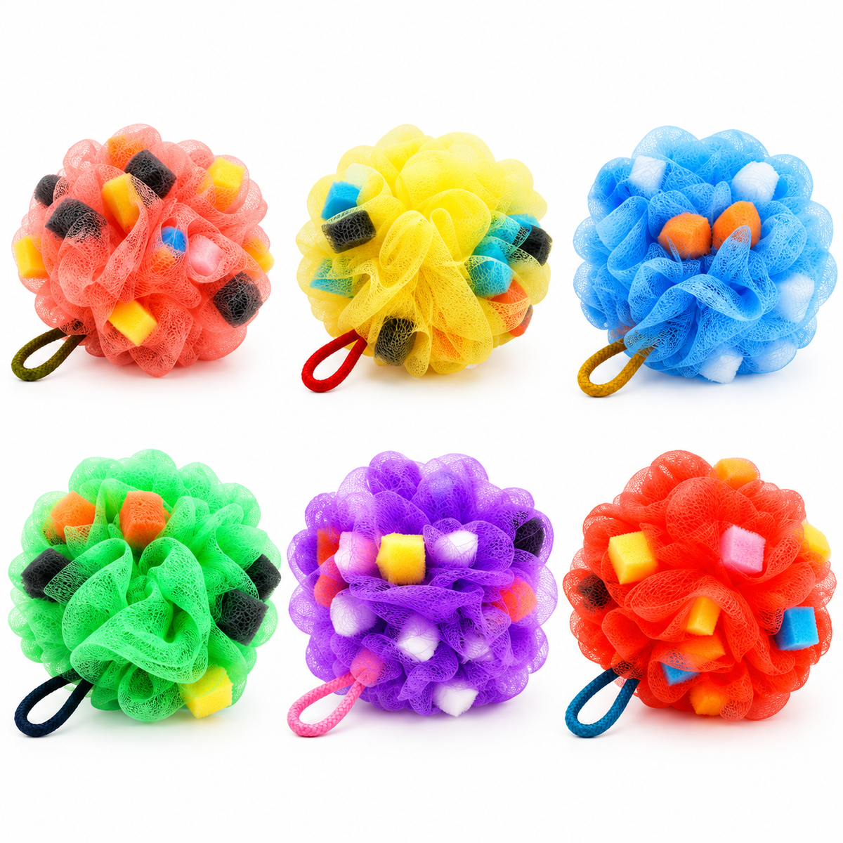 Exfoliating Sponge Mesh Bath Loofah | Body Scrubber